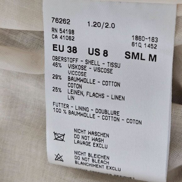 Sonia Bogner Beige Asymmetrical Zip Moto Jacket US 8 Medium EUC! - Picture 9 of 12